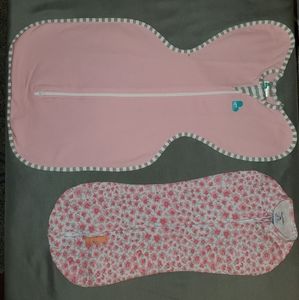Love to dream swaddle (small) and Swaddle Me newborn swaddle (Newborn) bundle